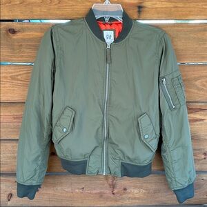GAP green tactical bomber jacket XXS
